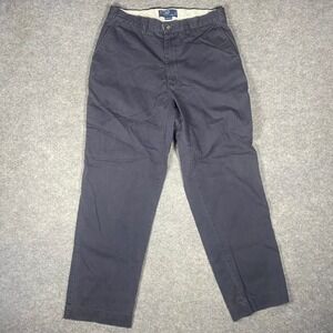 Polo Ralph Lauren Classic Fit Chino Pants Mens 33x30 Navy Blue Cotton